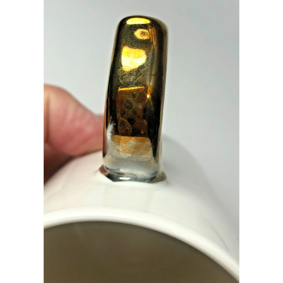 2 Harvest Green Studio Hedgehog Hello Fall Coffee Mugs Cups Gold Handles Cute - Picture 5 of 6